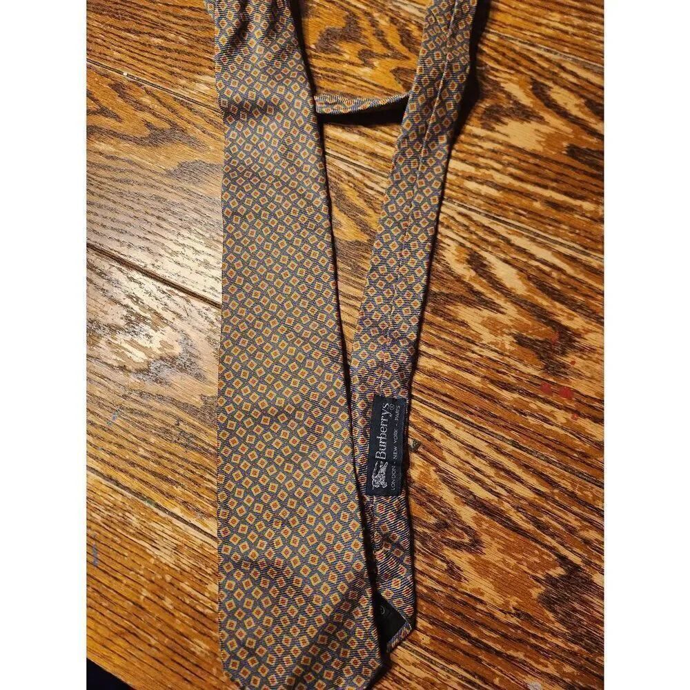 Vintage Burberry men's silk tie